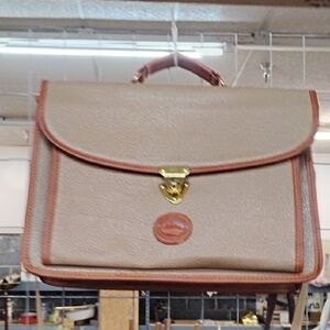 Classic Brown Leather Dooney & Bourke Laptop Pack